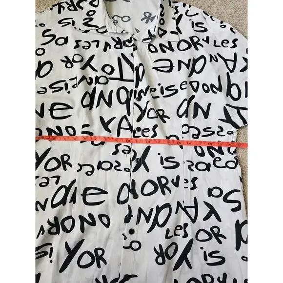 Shein Curve Collared Shirt Dress Size 1XL - Picture 4 of 8